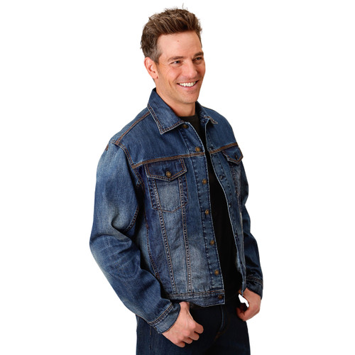 Men's Stetson Denim Trucker Jacket FRONT