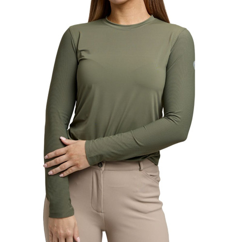 TKEQ GlobeTrot Performance LS Top WALL STREET FRONT