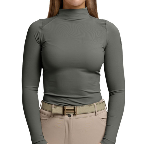 TKEQ Chloe High Collar Top DERBY FRONT