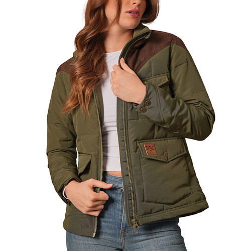 Kimes Ranch Lenora Quilted Jacket DARK OLIVE