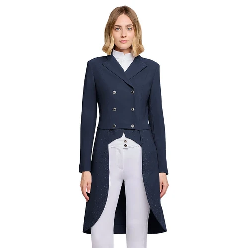 Samshield Crystal Rain Tailcoat NAVY FRONT