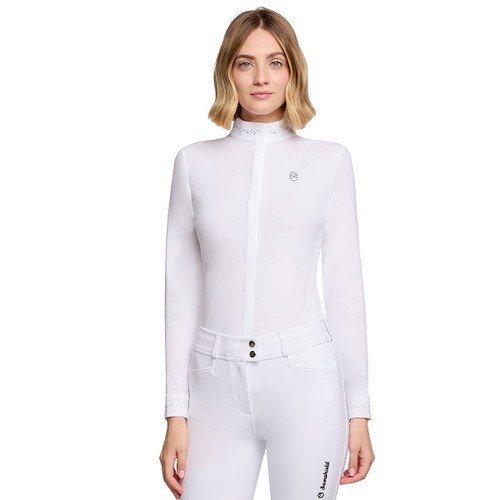 Samshield Jella Crystal Lace Show Shirt WHITE FRONT