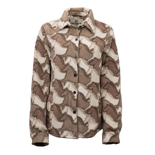 Outback Trading Stampede Big Shirt BROWN FRONT