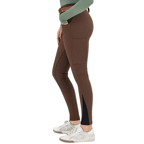 Dapplebay Pro Ribbed Full Seat Breech CHOCOLATE LEFT