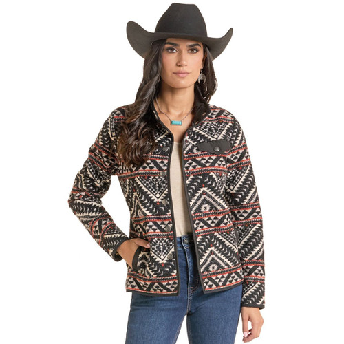 Panhandle Slim Aztec Berber Snap Jacket FRONT