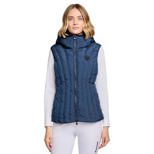 Samshield Shelyne Puffer Vest GALACTIC BLUE FRONT