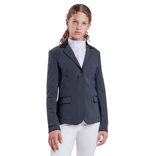 Girls Cavalleria Toscana GP Zip Show Jacket NAVY FRONT
