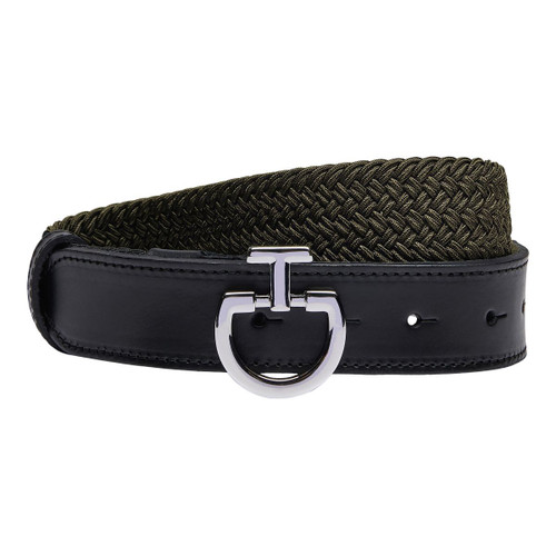 Cavalleria Toscana CT Clasp Elastic Belt WINTER MOSS