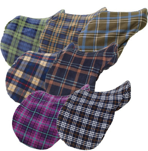 Centaur Fleece Saddle Cover all plaid colors