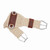 Weaver Mohair Roper Cinch with Jeremiah Watt Hardware CENTER DETAIL