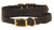 Tory Leather Padded Leather Overlay Dog Collar 
Black