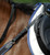 Stubben Wide Elastic Breastplate with Running Attachment BLACK DETAIL