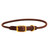 Tory Leather Rolled Bridle Leather Dog Collar - Havana