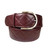 Tailored Sportsman Quilt Leather C Belt MAROON