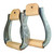 Aluminum Modified Oxbow Engraved  Western Stirrups