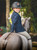 Horseware Kids MotionLite Jacket Navy on girl rider