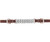 Weaver Double Flat Link Chain Curb Strap mahogany