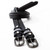 Kavalkade Crystal Leather Spur Straps GREY