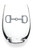 The Queens'Jewels Stemless Wine Glass HORSE BIT