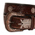 Myra Pink Feather Hand Tooled Leather Belt BUCKLE