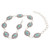 Kamberley Turquoise Oval Concho Chain Belt