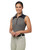 Kerrits Quarter Line Sleeveless Shirt LIMESTONE front unzip