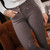 Pénélope Rocky Knee Patch Breeches DK GREY detail