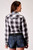 Roper Cactus Embroidered Plaid Shirt BACK