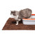DGS Cat Litter Mat BROWN with cat and litter box