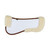 Sixteen Cypress 16C Merino Fleece Half Pad WHITE & COGNAC