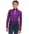 RJ Classics Libby Jr. 1/4 Zip Shirt PLUM FRONT ZIPPED
