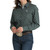 Cinch Medallion Print Teal Blue LS Shirt SIDE