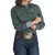 Cinch Medallion Print Teal Blue LS Shirt  CUFF