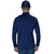 Men's Ovation Half Zip Long Sleeve Shirt NAVY BACK