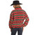 Rock & Roll Denim Aztec Sherpa Pullover BACK