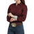 Cinch Mini Print Burgundy LS Shirt SIDE