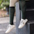 Dreamers & Schemers Simple Solids Boot Socks HUNTER GREEN