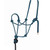Weaver Diamond Braid Rope Halter + Lead BLACK/BLUE HALTER