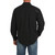 Men's Cinch Ripstop Solid Black LS Shirt BACK