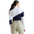 70 Degrees Asymm LS Show Shirt NAVY/WHITE BACK