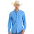 Men's Rock & Roll Denim Ripstop LS Shirt  BLUE