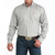 Men's Cinch Cream Geo Print LS Shirt FRONT