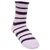 LeMieux Mini Fluffy Sock LILAC STRIPE SIDE