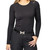 TKEQ Kassidy Technical Top BLACK FRONT
