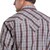 Stetson Fancy Yoke Grey Plaid Snap Shirt BACK YOKE