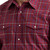 Wrangler Wrinkle Resist Burgundy Plaid Shirt POCKETS