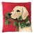 Christmas 18x18 Pillow GOLDEN with HOLLY
