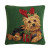 Christmas Dog Pillow YORKIE