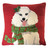Christmas Dog Pillow POODLE