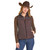Panhandle Reversible Puffer Vest CHOCOLATE SOLID FRONT